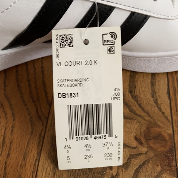 Adidas Sneakers, fits like 6.5US white color - Picture 13 of 14